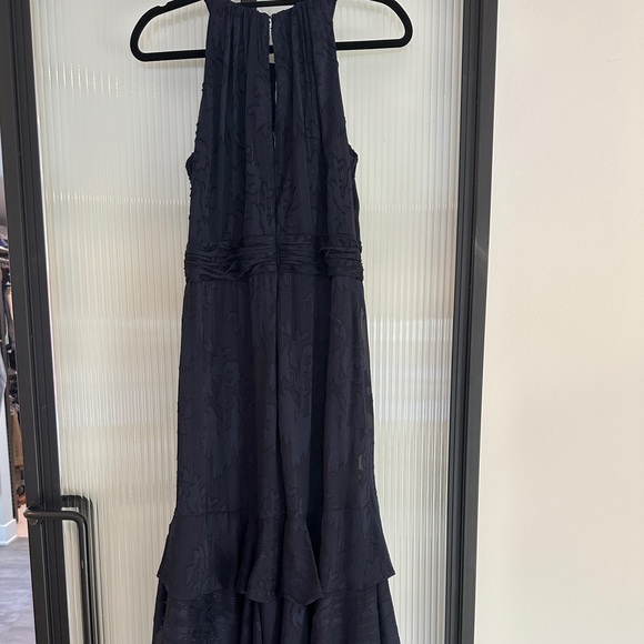 Aqua Navy High Low Dress - Picture 5 of 6